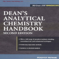 Dean's Analytical Chemistry Handbook