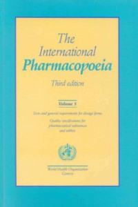 International Pharmacopedia 3rd ed vol 5